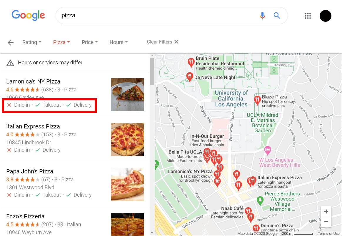  وب تحویل و برداشت Google Maps 