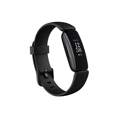 ردیاب سلامتی و تناسب اندام Fitbit Inspire 2 با یک آزمایش آزمایشی 1 ساله رایگان Fitbit ، ضربان قلب 24/7 ، سیاه / سیاه ، One Size (شامل باندهای S & L)