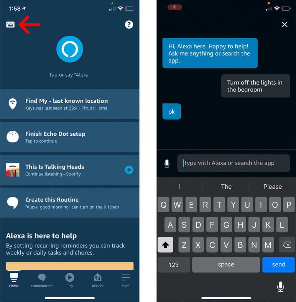  نحوه ارسال پیام به دستورات alexa 
