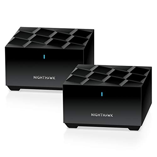  NETGEAR Nighthawk WiFi 6 Mesh Home Home System (MK62) - روتر AX1800 با 1 توسعه دهنده ماهواره ، پوشش حداکثر 3000 فوت مربع و 25+ دستگاه 