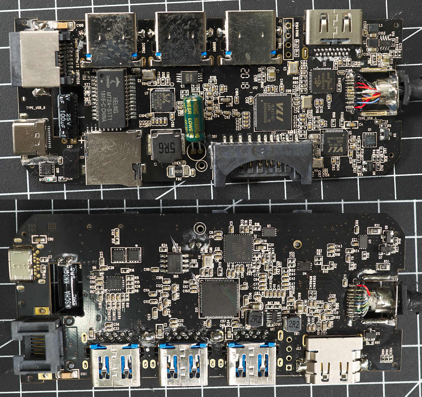  از هر دو طرف Satechi PCB را عکس بگیرید. 