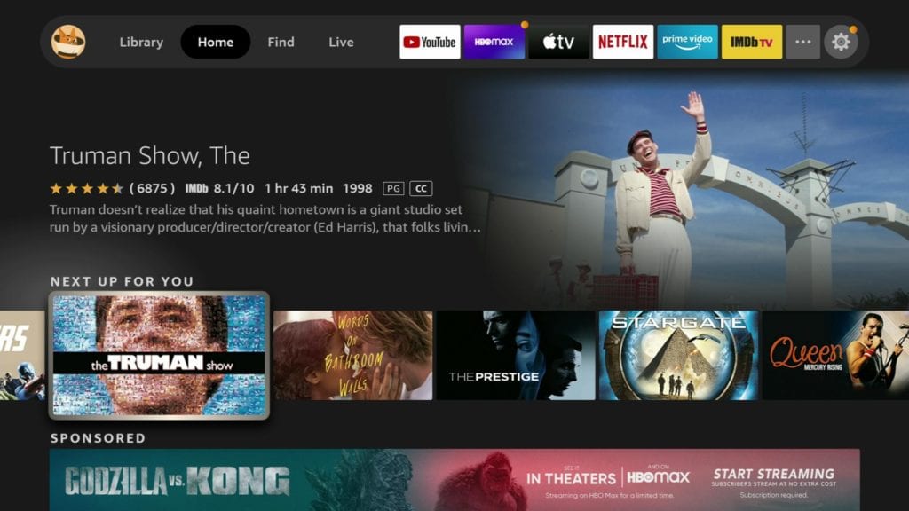 fire tv صفحه اصلی rec
