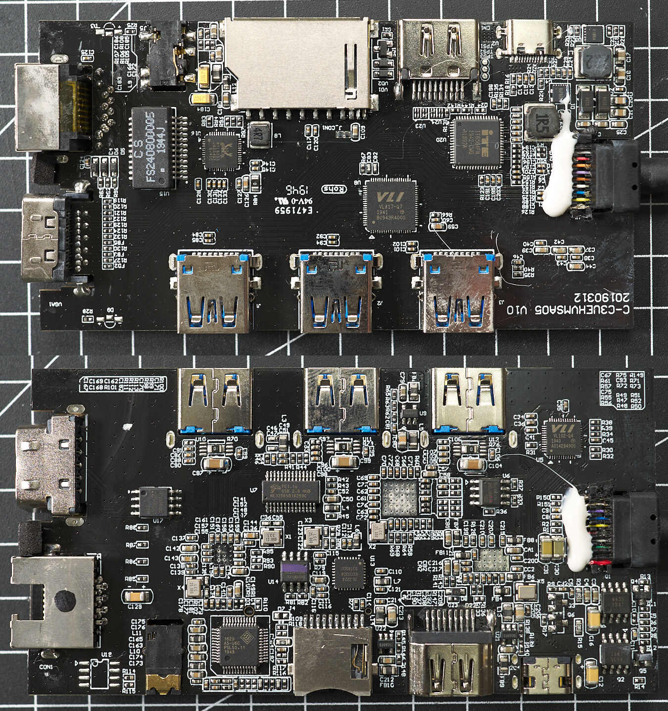  از هر دو طرف PCB Icy Box را عکس بگیرید. 
