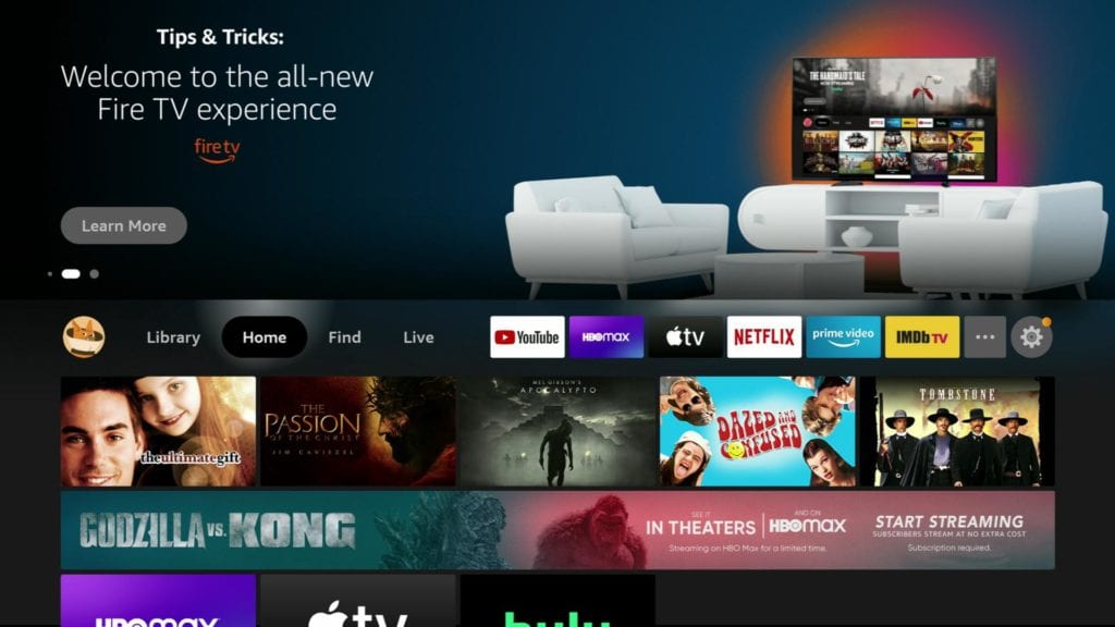 fire tv screen home جدید_1