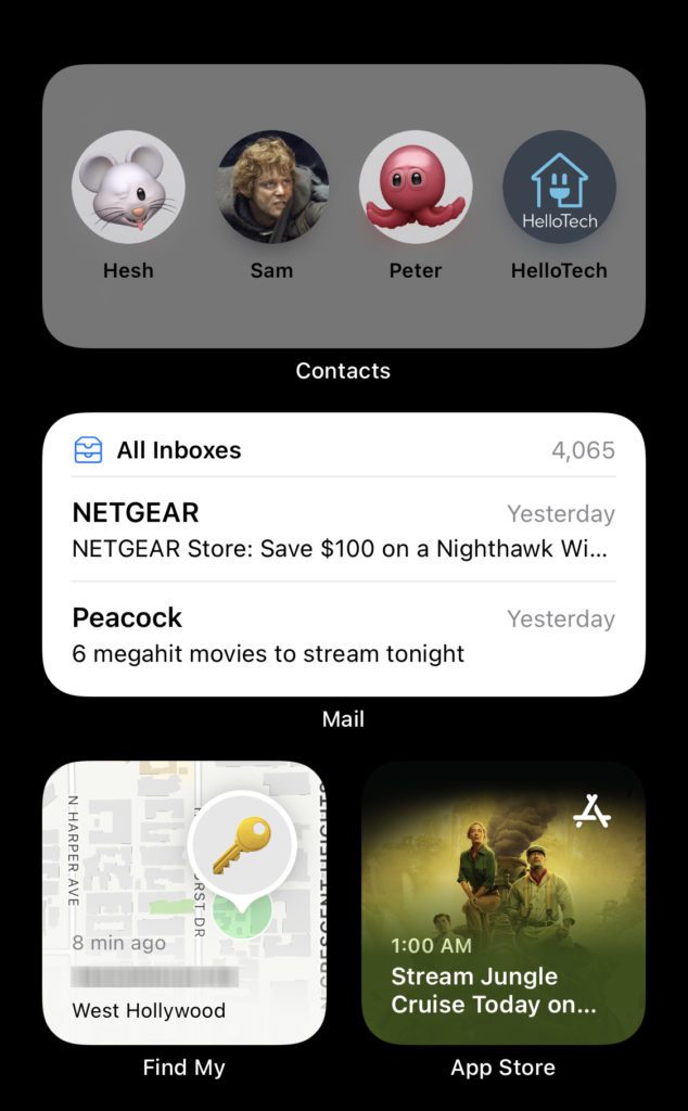  ویجت های جدید ios 15 