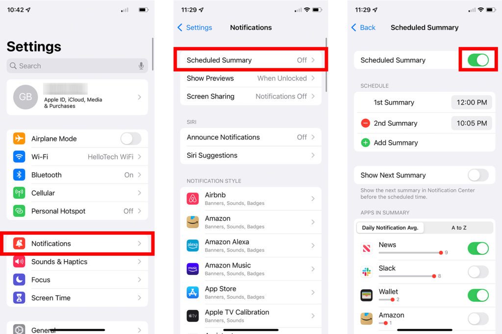  نحوه برنامه ریزی اعلان ها در iOS 15 